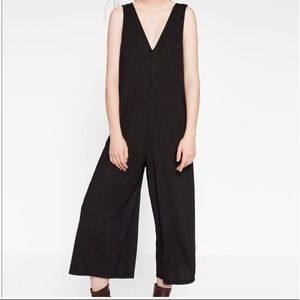 Zara green ribbed jumpsuit